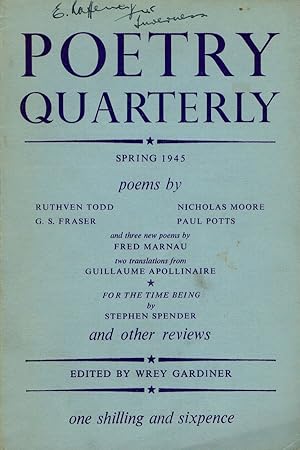 Poetry Quarterly Spring 1945 Vol.7 No. 1