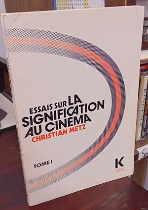 Imagen del vendedor de Essays sur la signification au cinema, tome I a la venta por Atlantic Bookshop