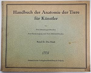 Seller image for Handbuch der Anatomie der Tiere fr Knstler Band II: Das Rind. for sale by Andreas Schller