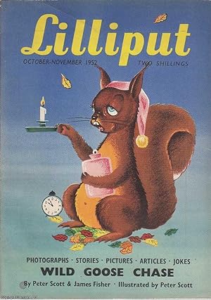 Lilliput Magazine. October-November 1952. Vol.31 no.5 Issue no.185. Peter Scott story & illustrat...