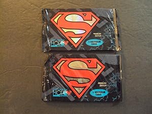 2 Unopened Packs Superman Holo Series Cards 1996 Skybox