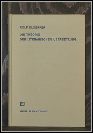 Bild des Verkufers fr Die Theorie der literarischen bersetzung. Romanisch-deutscher Sprachbereich. zum Verkauf von Antiquariat Johann Forster