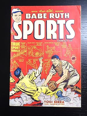 Babe Ruth Sports Comics #8, August 1950 - Yogi Berra Cover