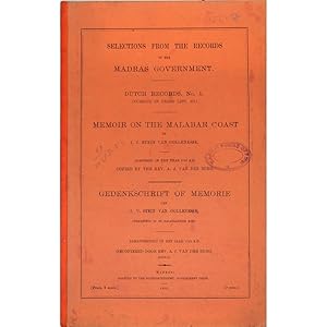 Seller image for Memoir on the Malabar Coast. Composed in the year 1743. for sale by Books of Asia Ltd, trading as John Randall (BoA)