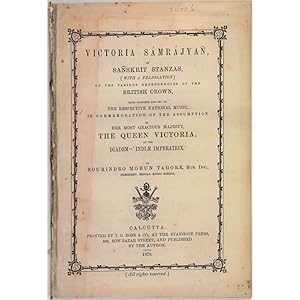 Victoria Samrajyan, or Sanskrit stanzas, [with a translation] on the various dependencies of the ...