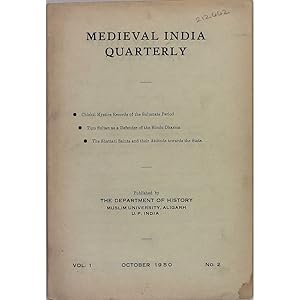 Medieval India Quarterly. Vol.1, No.2, October 1950.