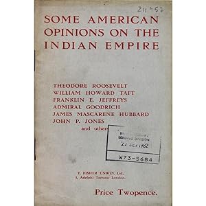 Seller image for Some American Opinions on the Indian Empire. for sale by Books of Asia Ltd, trading as John Randall (BoA)