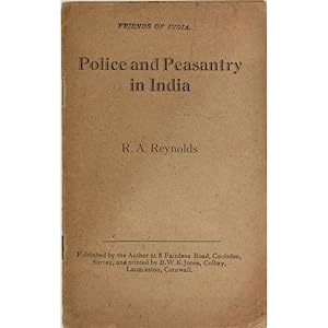 Police and Peasantry in India.
