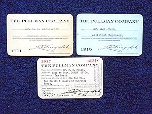 THE PULLMAN COMPANY; THREE RAILROAD PASSES