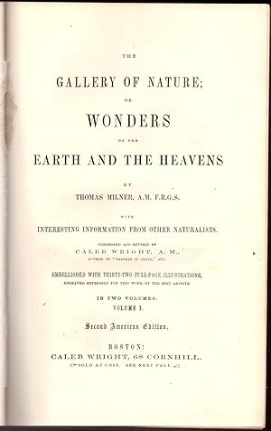 Bild des Verkufers fr The Gallery of Nature; or Wonders of the Earth and Heavens (2 Volumes) zum Verkauf von Craig Olson Books, ABAA/ILAB