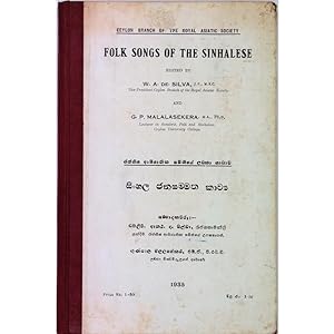 Seller image for Folk Songs of the Sinhalese. for sale by Books of Asia Ltd, trading as John Randall (BoA)