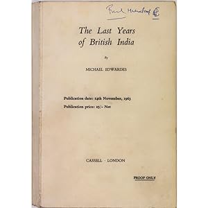 The Last Years of British India.