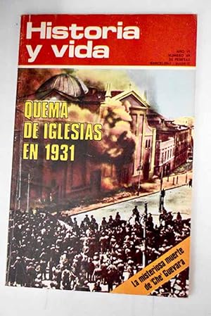 Imagen del vendedor de Historia y Vida, n 69 DICIEMBRE 1973:: 1931: Quema de conventos y caso cardenal Segura; La pattica vida de Emilio Salgari; El asalto a Madagascar, en 1942; Flora Tristn, la abuela de Gauguin, mujer revolucionaria; Gauguin o la pasin de pintar; Prisin y fuga de Valenzuela en El Escorial; La misteriosa muerte de Che Guevara; La mujer en la Espaa del XVI; Rusos blancos en la guerra de Espaa a la venta por Alcan Libros