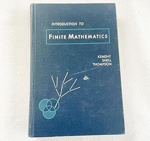 Imagen del vendedor de Introduction to Finite Mathematics 1959 HC by Kemeny, John G a la venta por Miki Store
