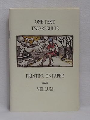 Image du vendeur pour One Text, Two Results: Printing On Paper and Vellum mis en vente par Booked Up, Inc.