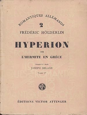 Image du vendeur pour Hyprion ou l'Hermite en Grce tome I mis en vente par PRISCA