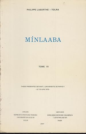 Imagen del vendedor de Mnlaaba: histoire et socit traditionnelle chez les Bti du Sud-Cameroun. iii a la venta por PRISCA