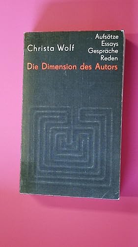 Bild des Verkufers fr DIE DIMENSION DES AUTORS. zum Verkauf von Butterfly Books GmbH & Co. KG