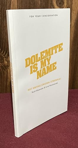 Image du vendeur pour Dolemite Is My Name mis en vente par Palimpsest Scholarly Books & Services