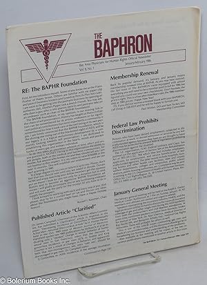 Seller image for The Baphron Newsletter: vol. 8, #1 & #8 [two issues] for sale by Bolerium Books Inc.