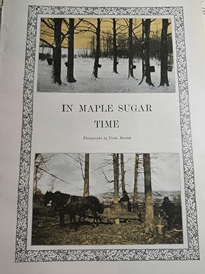 Seller image for Article, Photgraphic: in Maple Sugar Time for sale by Hammonds Antiques & Books