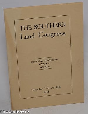 The Southern Land Congress. Municipal Auditorium