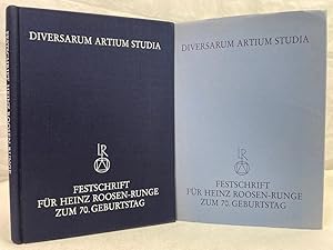 Bild des Verkufers fr Diversarum artium studia : Beitr. zu Kunstwissenschaft, Kunsttechnologie u. ihren Randgebieten ; Festschr. fr Heinz Roosen-Runge zum 70. Geburtstag am 5. Oktober 1982. hrsg. von Helmut Engelhart u. Gerda Kempter zum Verkauf von Antiquariat Bler