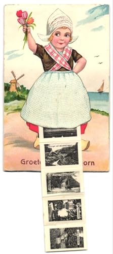 Leporello-Ansichtskarte Apeldoorn, Ansichten hinter der Schürze der Holländerin, Hed oude Loo, Ge...