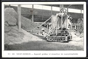 Ansichtskarte Saint-Gobain, Appareil gratteur et ensacheur de superphosphates