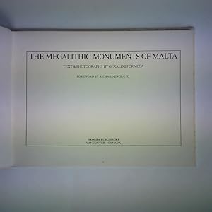 Imagen del vendedor de The Megalithic Monuments of Malta a la venta por Celler Versandantiquariat