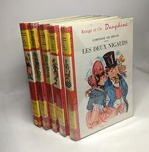 Image du vendeur pour 5 livres: Les petites filles modles + Jean qui grogne et jean qui rit + Les vacances + Les deux nigauds + Un bon petit diable / Rouge et Or dauphine mis en vente par crealivres