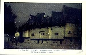 Künstler Ansichtskarte / Postkarte Hansi, Jean Jacques Waltz, Colmar Kolmar Elsass Haut Rhin, Vie...