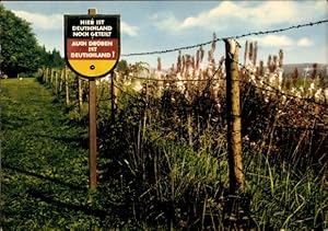 Ansichtskarte / Postkarte Hohegeiß Harz, Zonengrenze, Hier ist Deutschland noch geteilt, Auch drü...