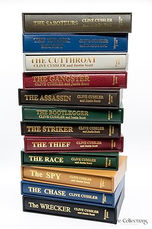 Seller image for The Chase, the Wrecker, the Spy, the Race, the Thief, the Striker, the Bootlegger, the Assassin, the Gangster, the Cutthroat, the Titanic Secret and the Saboteurs (12 Copies from the Isaac Bell Adventures - Signed Numbered Edition) for sale by Rare Collections