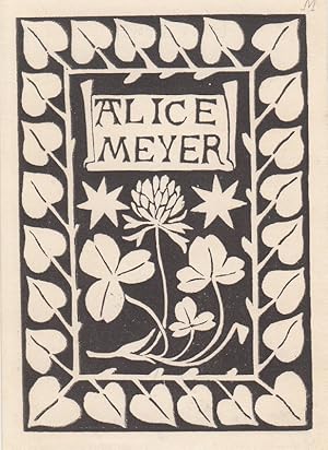 Imagen del vendedor de Alice Meyer. Kleebltter und -blte. a la venta por Antiquariat  Braun