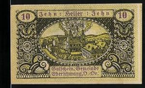 Seller image for Notgeld Eberschwang 1920, 10 Heller, Wallfahrtskirche, Eber for sale by Bartko-Reher