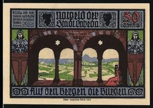 Seller image for Notgeld Lobeda 1921, 50 Pfennig, Burgen, Ritter, Ruine, Maria mit Kind for sale by Bartko-Reher