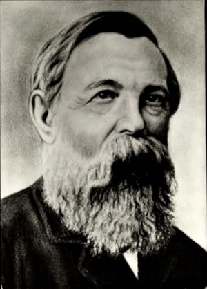 Ansichtskarte / Postkarte Philosoph und Gesellschaftstheoretiker Friedrich Engels, Portrait