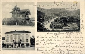 Ansichtskarte / Postkarte Baden Kanton Aargau Schweiz, Gesamtansicht, Villa