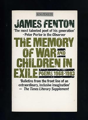 Seller image for THE MEMORY OF WAR AND CHILDREN IN EXILE: POEMS 1968-1983 (First edition of this collection, published as a PBO - Author inscribed copy) for sale by Orlando Booksellers