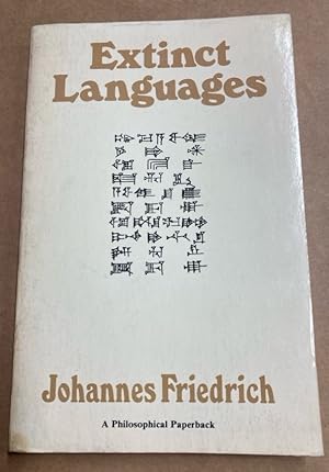 Bild des Verkufers fr Extinct Languages. zum Verkauf von Plurabelle Books Ltd