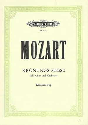 Seller image for Wolfgang Amadeus Mozart. Missa C-Dur "Krnungs-Messe" KV 317. Fr vier Solostimmen, Chor und Orchester. Klavierauszug von Theo Mlich. for sale by Lewitz Antiquariat