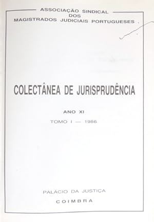 COLECTÂNEA DE JURISPRUDÊNCIA, ANO XI, 1986.