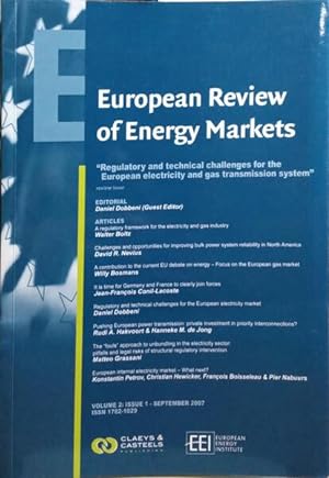 EUROPEAN REVIEW OF ENERGY MARKETS, VOLUME 2, ISSUE 1.