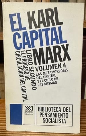 Imagen del vendedor de EL CAPITAL. Crtica de la Economa Poltica. Volumen 4: Libro segundo. El Proceso de Circulacin del Capital a la venta por Fbula Libros (Librera Jimnez-Bravo)