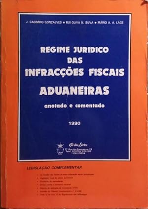Bild des Verkufers fr REGIME JURDICO DAS INFRACES FISCAIS ADUANEIRAS. zum Verkauf von Livraria Castro e Silva