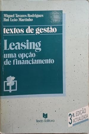 Image du vendeur pour LEASING, UMA OPO DE FINANCIAMENTO. mis en vente par Livraria Castro e Silva