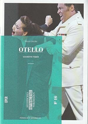 Seller image for Programmheft Giuseppe Verdi OTELLO Premiere 17. September 2015 Spielzeit 2015 / 2016 Heft 16 ( 18 ) for sale by Programmhefte24 Schauspiel und Musiktheater der letzten 150 Jahre