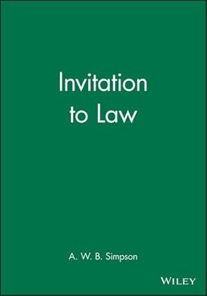 Seller image for Invitation to Law (Invitation Series) for sale by WeBuyBooks