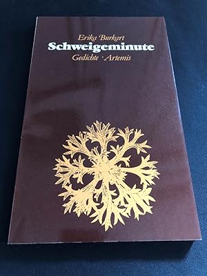 Image du vendeur pour Schweigeminute. Gedichte. mis en vente par Libretto Antiquariat & mundart.ch
